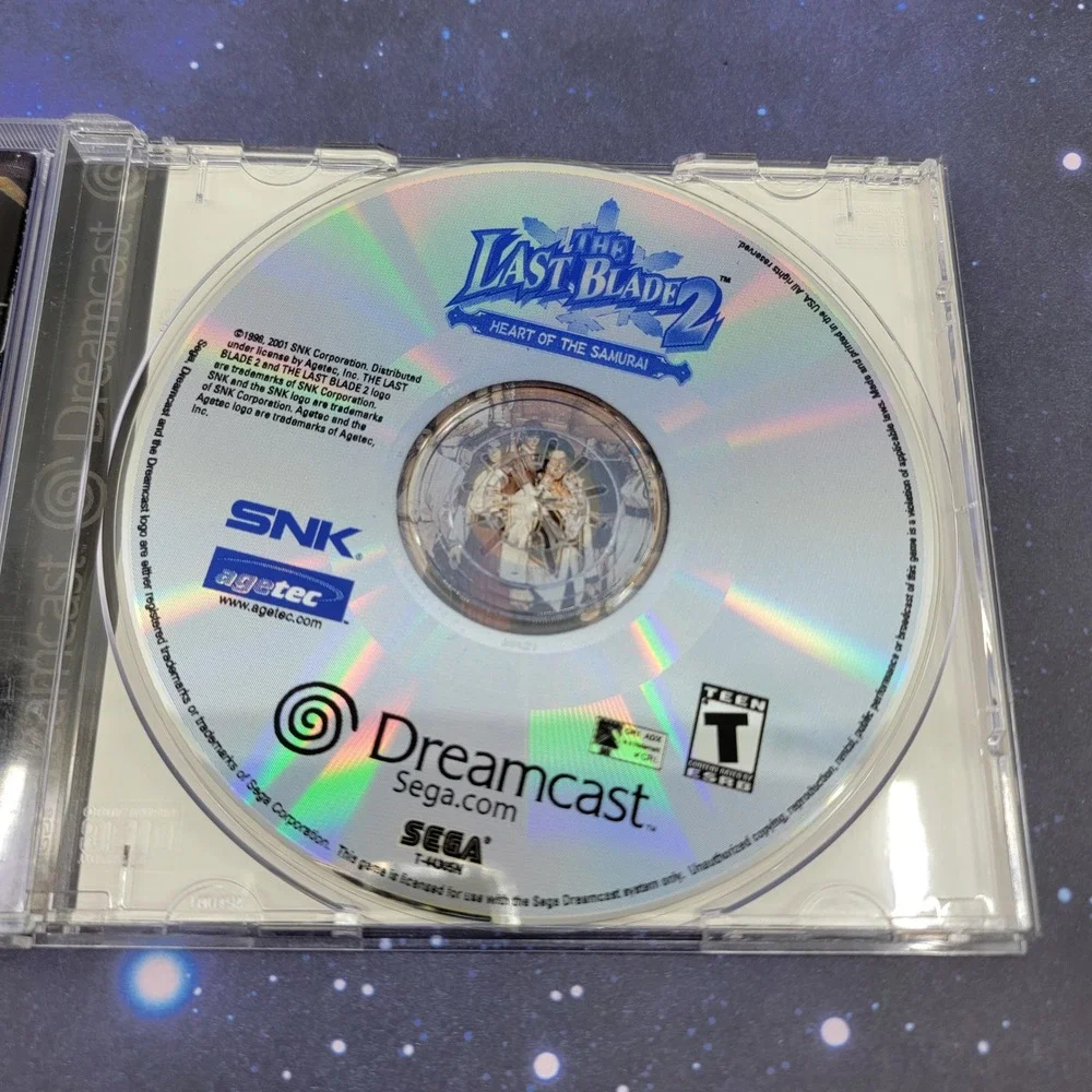 The Last Blade 2 Heart of the Samurai Sega Dreamcast SNK Agetec T-44305N Game